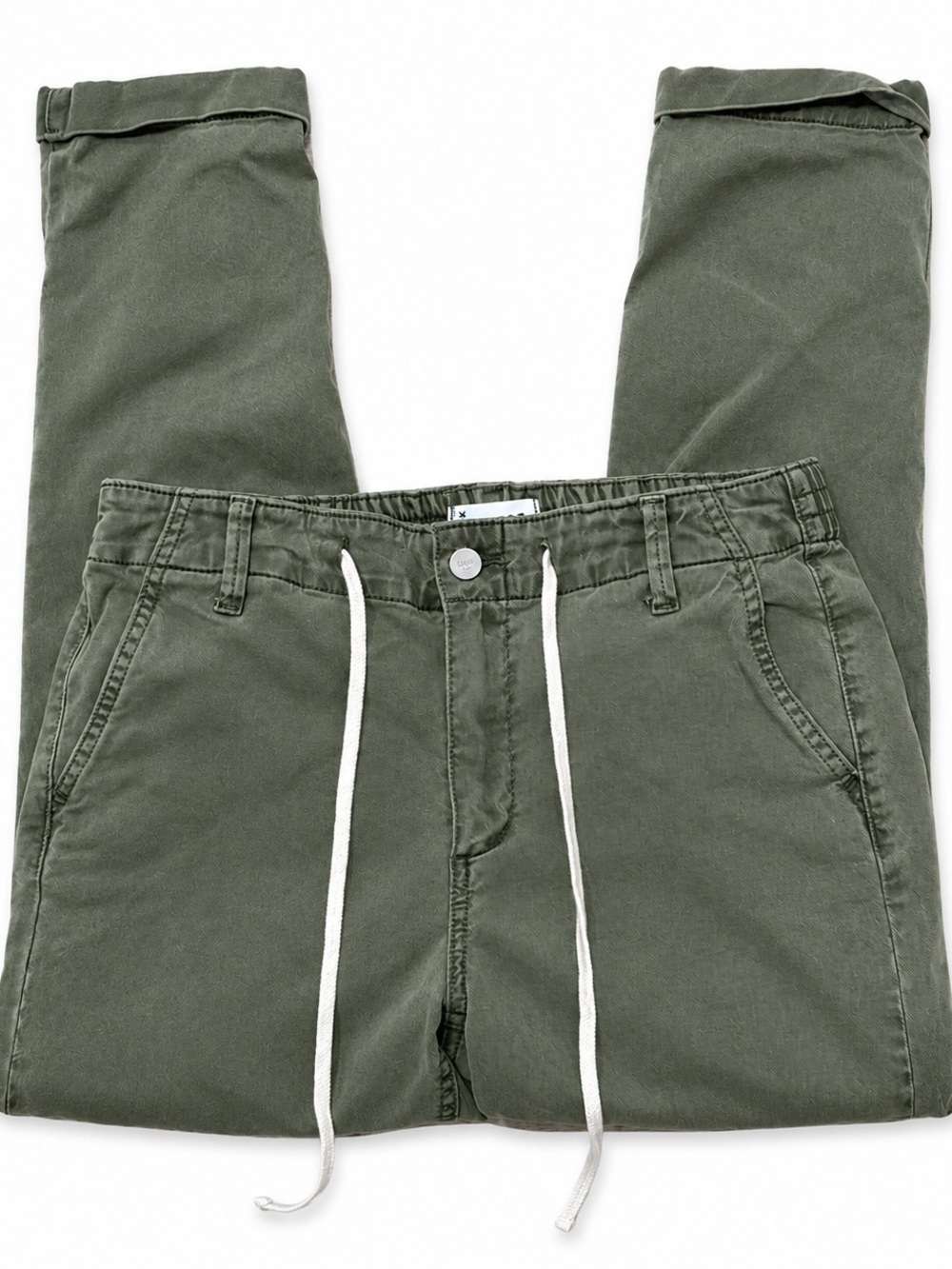 PAIGE Women’s Olive Green Soft Cargo Drawstring Pants Size 28